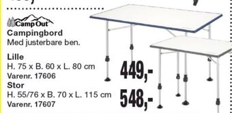 Harald Nyborg Camp out campingbord tilbud