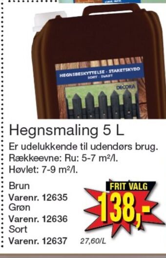 Harald Nyborg Decora træbeskyttelse tilbud