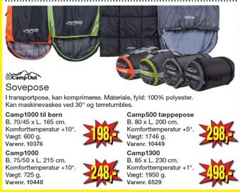 Harald Nyborg Camp out sovepose tilbud