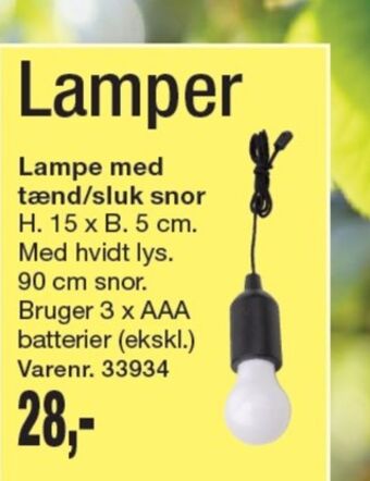 Harald Nyborg Ukendt campinglampe tilbud