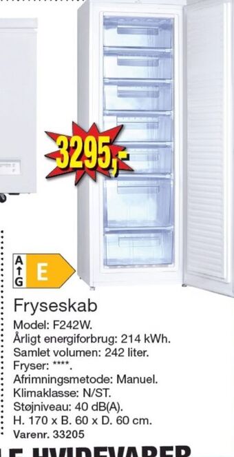 Harald Nyborg Wasco fryseskab tilbud