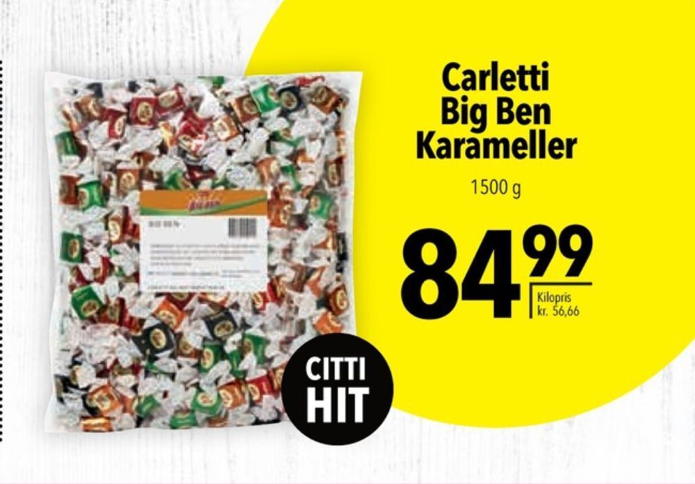 Citti Big ben karameller blandede tilbud