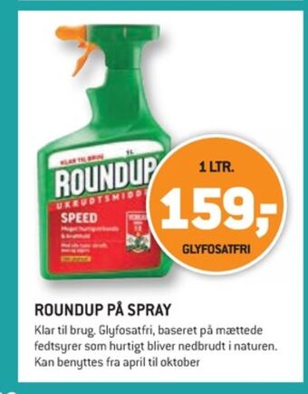 XL-BYG Roundup ukrudtsmiddel tilbud
