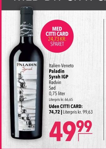 Ukendt italiensk rødvin