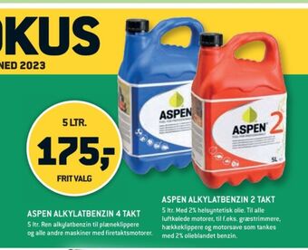 XL-BYG Aspen benzin tilbud