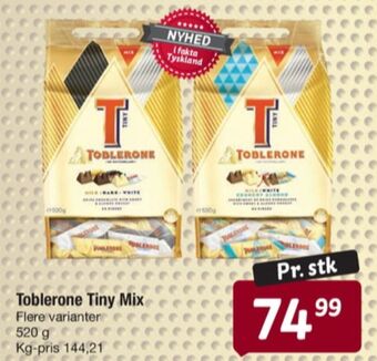 Fakta Tyskland Tiny chokolade milk, dark & white tilbud