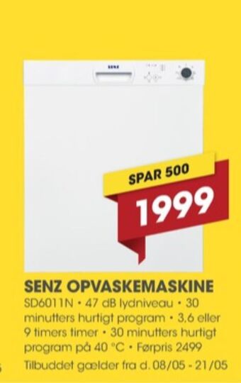 Punkt1 Senz opvaskemaskine tilbud