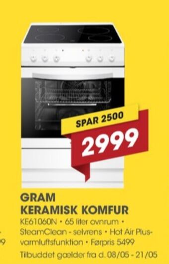 Punkt1 Gram komfur tilbud