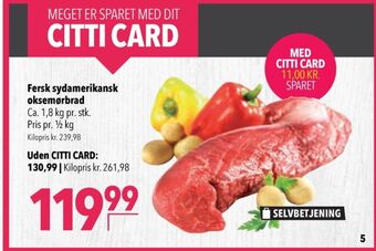 Citti Ukendt oksemørbrad tilbud