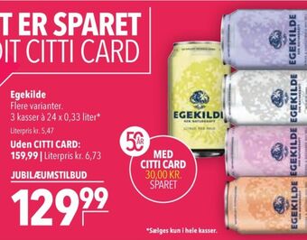 Citti Egekilde mineralvand tilbud