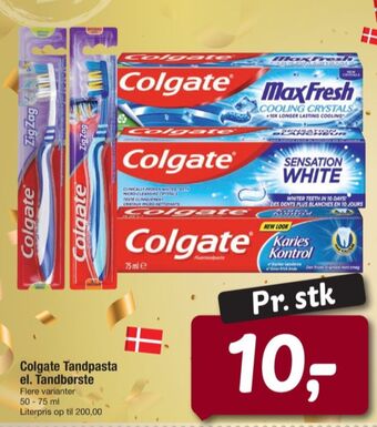 Fakta Tyskland Colgate tandpasta tilbud
