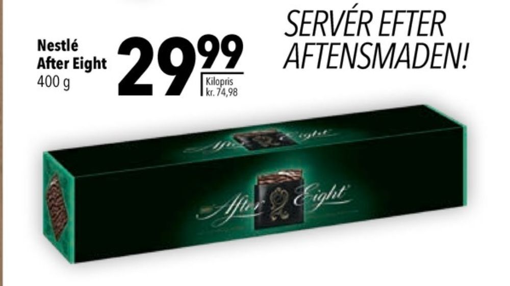 Citti After eight mintchokolade tilbud