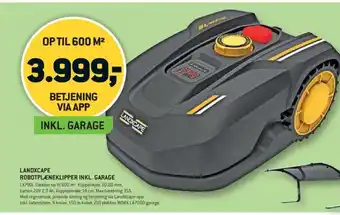 XL-BYG ROBOTPLÆNEKLIPPER INKL. GARAGE LANDXCAPE tilbud