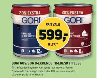 XL-BYG GORI 605/606 DÆKKENDE TRÆBESKYTTELSE tilbud