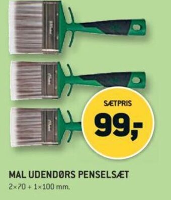 XL-BYG MAL UDENDØRS PENSELSÆT tilbud