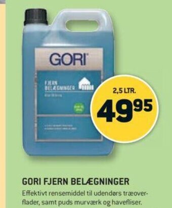 XL-BYG GORI FJERN BELÆGNINGER tilbud