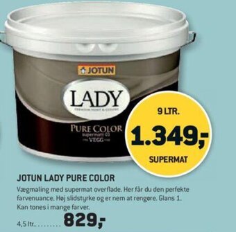 XL-BYG JOTUN LADY PURE COLOR tilbud