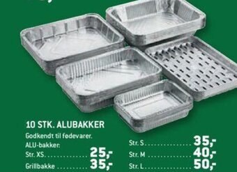XL-BYG 10 STK. ALUBAKKER tilbud