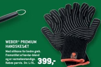 XL-BYG WEBER® PREMIUM HANDSKESÆT tilbud
