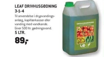XL-BYG LEAF DRIVHUSGØDNING 3-1-4 tilbud