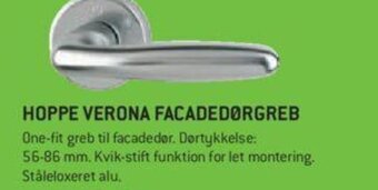 XL-BYG HOPPE VERONA FACADEDØRGREB tilbud