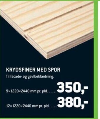XL-BYG KRYDSFINER MED SPOR tilbud