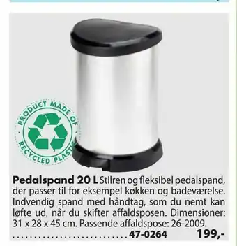 Pedalspand 20 L