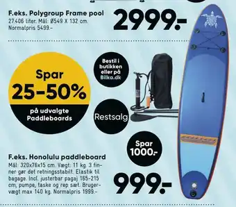 Bilka Honolulu paddleboard tilbud