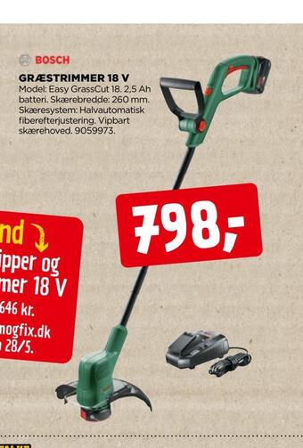 jem & fix Græstrimmer 18 v tilbud