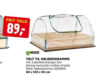 jem & fix Telt til højbedsramme tilbud