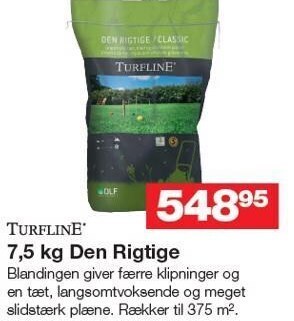 Bauhaus Turfline 7,5 kg den rigtige tilbud