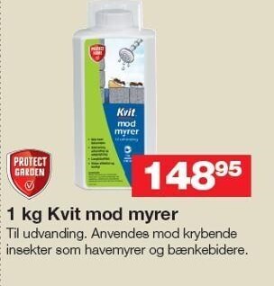 1 kg kvit mod myrer