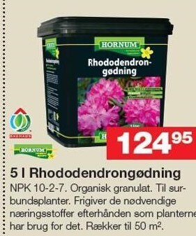 Bauhaus 5 l rhododendrongødning tilbud