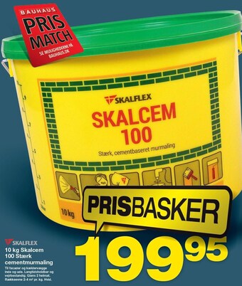 Bauhaus Skalflex 10 kg skalcem 100 stærk cementmurmaling tilbud