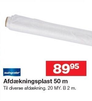 Swingcolor afdækningsplast 50 m