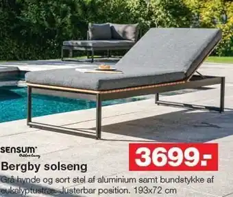 Bauhaus Sensum bergby solseng tilbud