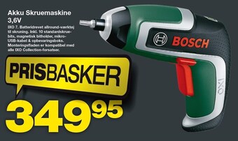 Bauhaus Akku skruemaskine 3,6v tilbud