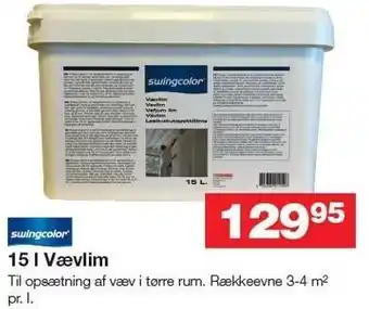 Bauhaus Swingcolor 15 l vævlim tilbud