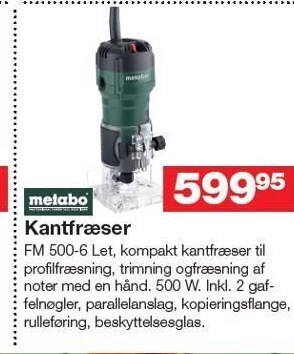 Bauhaus Metabo kantfræser tilbud
