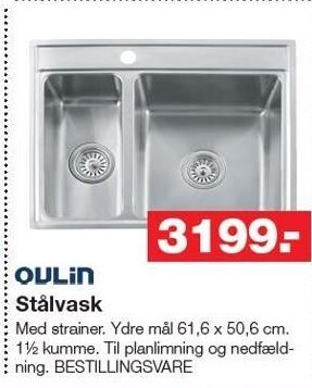 Bauhaus Stålvask tilbud
