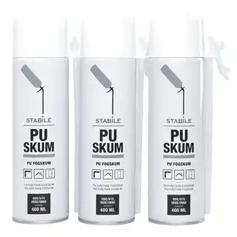 Pu fugeskum 3 x 400 ml - stabile