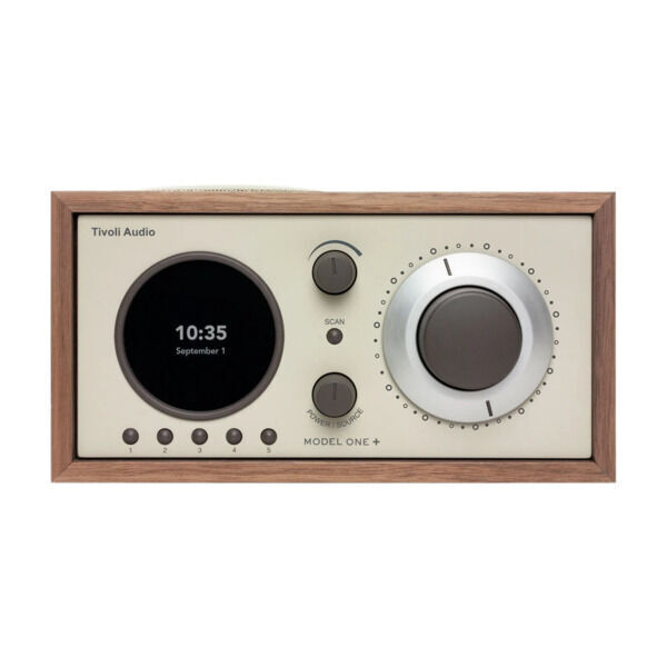 Power Tivoli audio model one+ radio valnød/beige tilbud