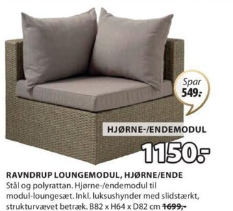 JYSK RAVNDRUP LOUNGEMODUL, HJØRNE/ENDE tilbud