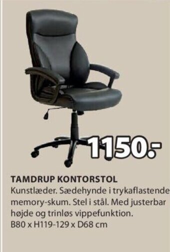 JYSK TAMDRUP KONTORSTOL tilbud