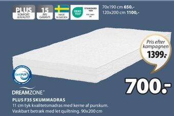 JYSK PLUS F35 SKUMMADRAS tilbud