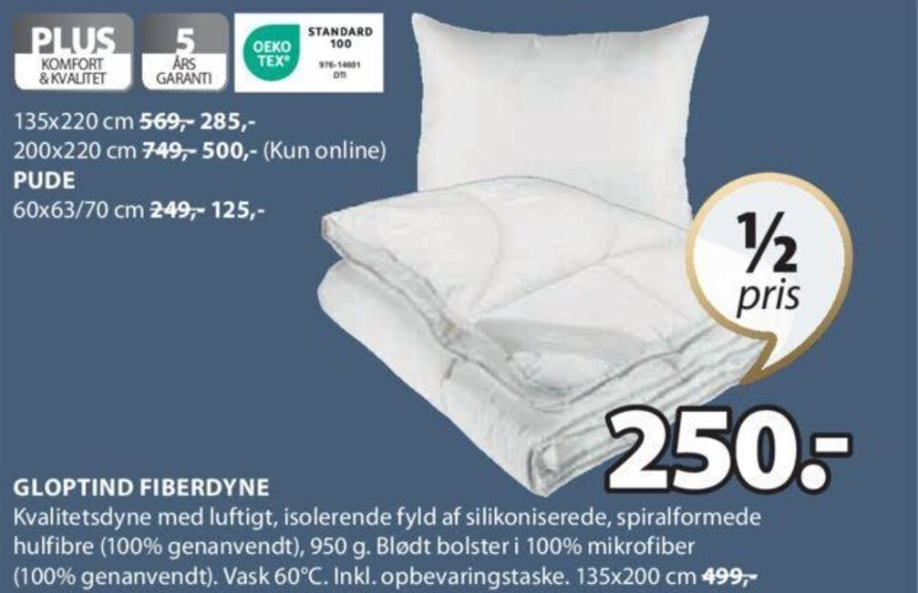 GLOPTIND FIBERDYNE tilbud hos JYSK