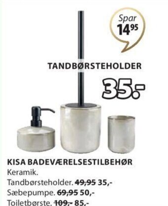 JYSK KISA BADEVÆRELSESTILBEHØR tilbud