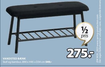 JYSK VANDSTED BÆNK tilbud