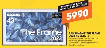 Expert SAMSUNG 43" THE FRAME 2022 4K QLED TV tilbud