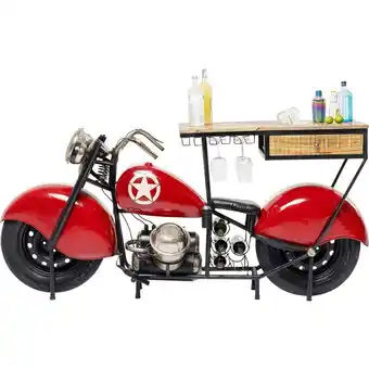 Motorcykel bardisk, rød